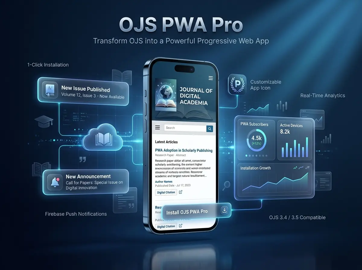 OJS PWA Pro - Transform Your OJS Journal into a Mobile App
