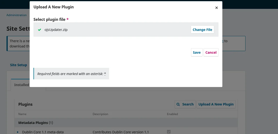 OJS Minor Update Manager - Automated 1-Click Patch & Minor Updater for OJS 3.2 - 3.4