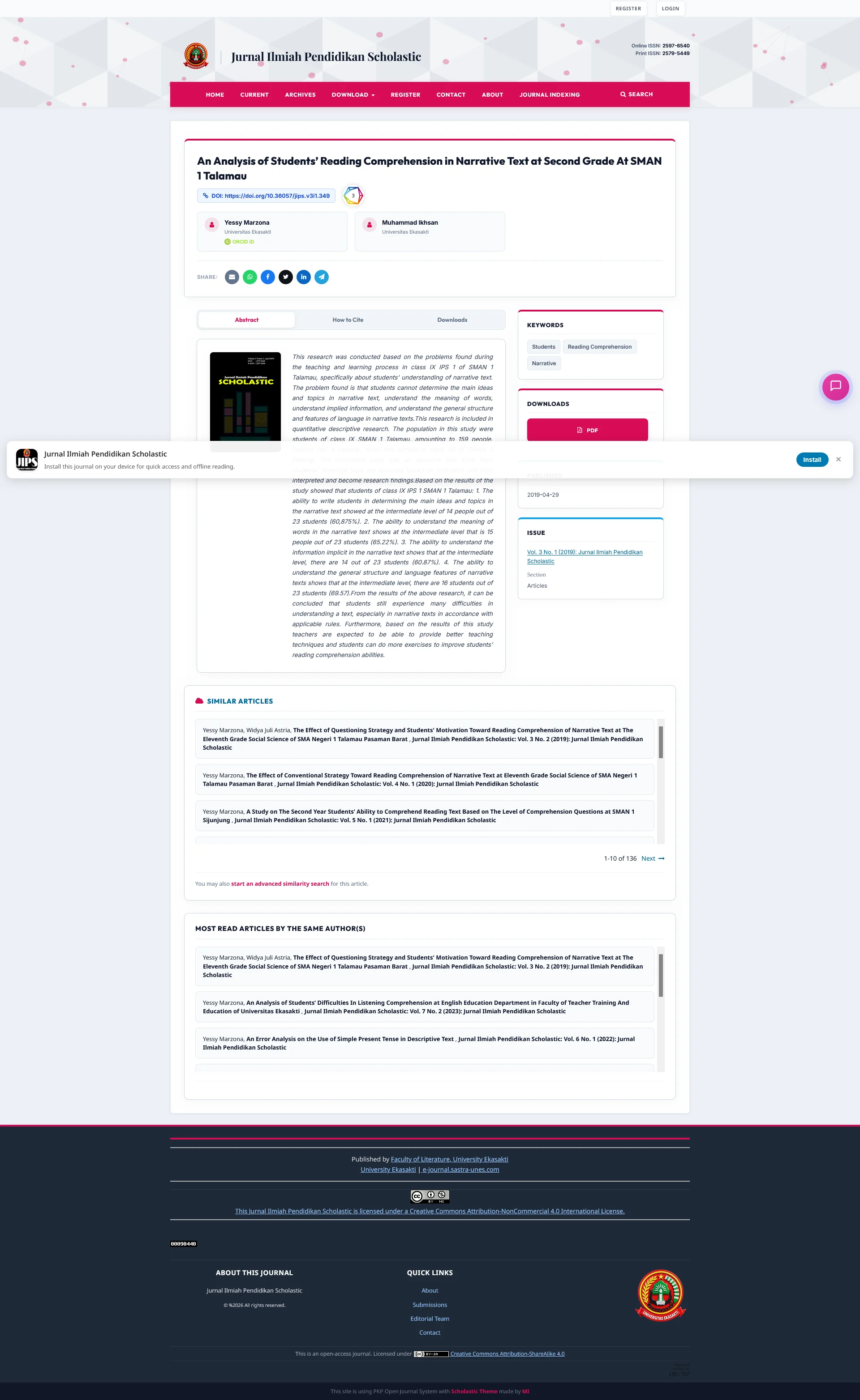 Free OJS Theme - Scholastic for OJS 3.4