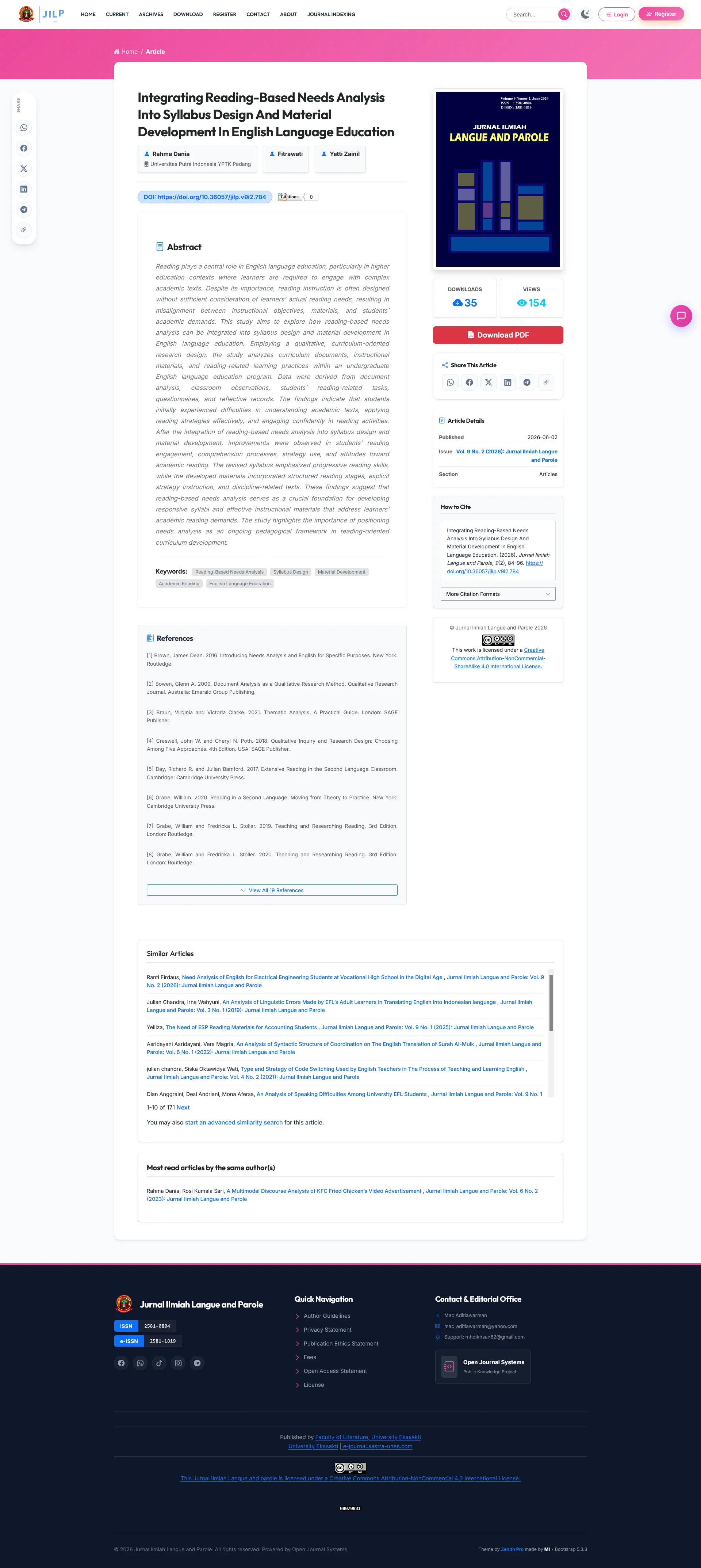 Zenith Pro Theme for OJS 3.4 and 3.5