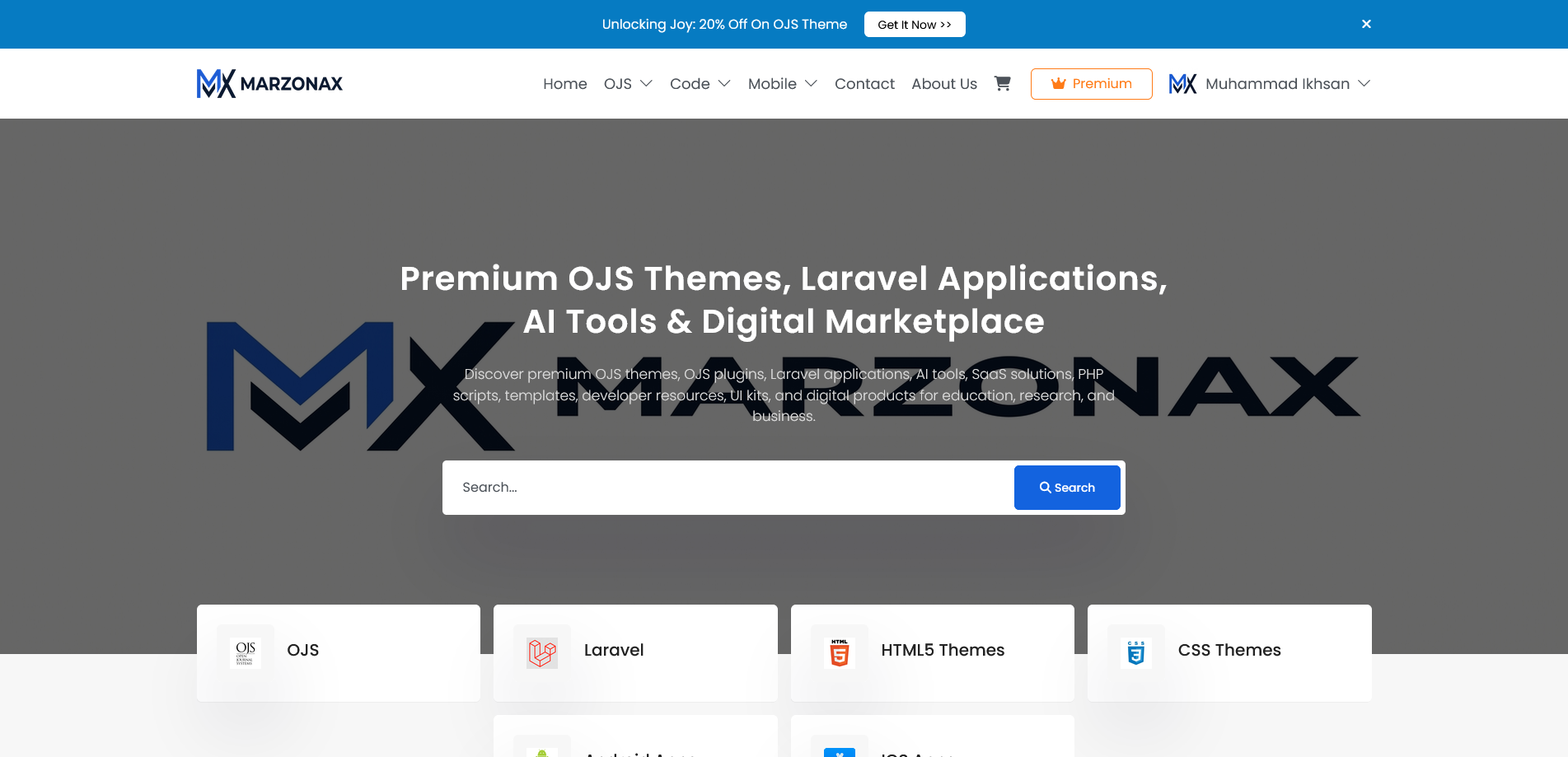 Download Free Premium OJS Themes & Plugins on Marzonax